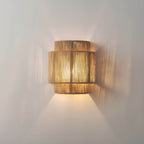 Eco-Friendly Wall Sconce Lighting with Woven Rope Design for Home Décor 0