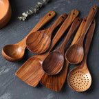 Eco-Friendly Wooden Kitchen Utensil Set – 7 Essential Cooking Tools 3