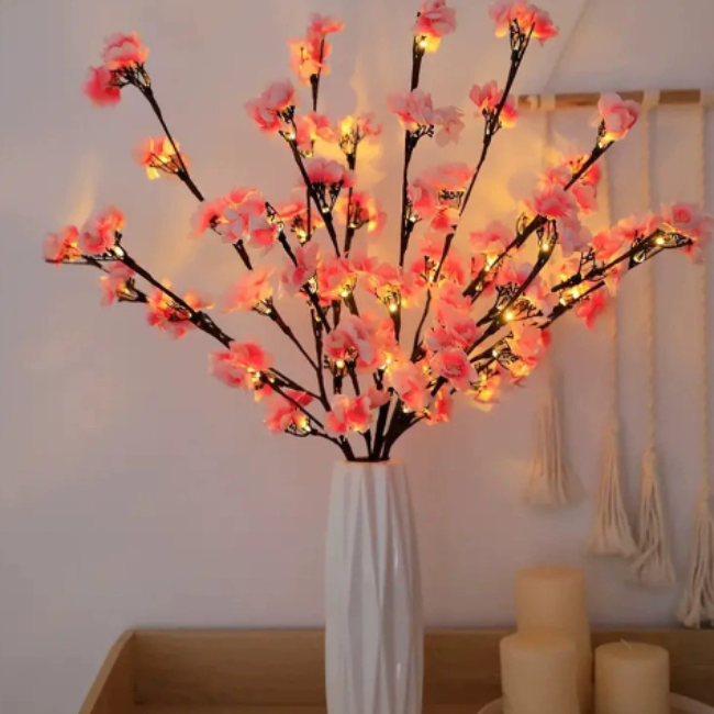 Olive Branch LED Light – Adjustable Twinkling Home Decor for Living Room 9