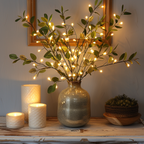 Olive Branch LED Light – Adjustable Twinkling Home Decor for Living Room 6