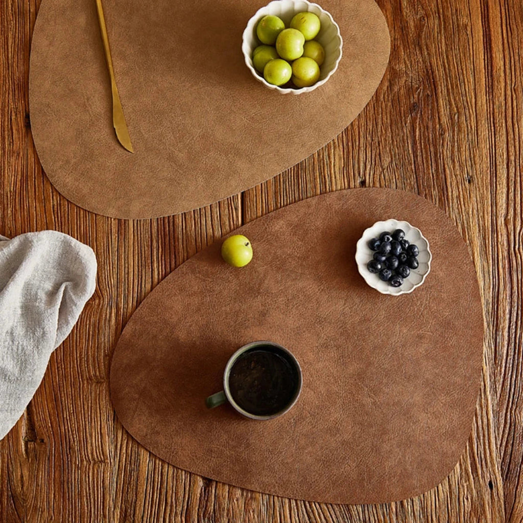 Elegant Brown Placemat – Heat Resistant Table Protector for Dining Room 4