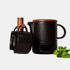 Elegant Ceramic Teapot Set with Suspension Rack – Ideal Tea Service Set 0