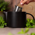 Elegant Ceramic Teapot Set with Suspension Rack – Ideal Tea Service Set 3