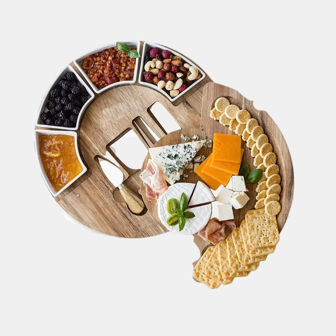 Elegant Charcuterie Board Set with Bowls and Knives – Perfect for Entertaining 0