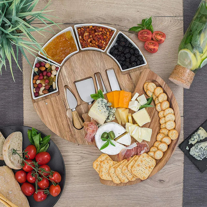 Elegant Charcuterie Board Set with Bowls and Knives – Perfect for Entertaining 1