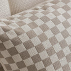Elegant Checkered Decorative Cushion for Timeless Interiors-Cushions-Unique Casa-Unique Casa