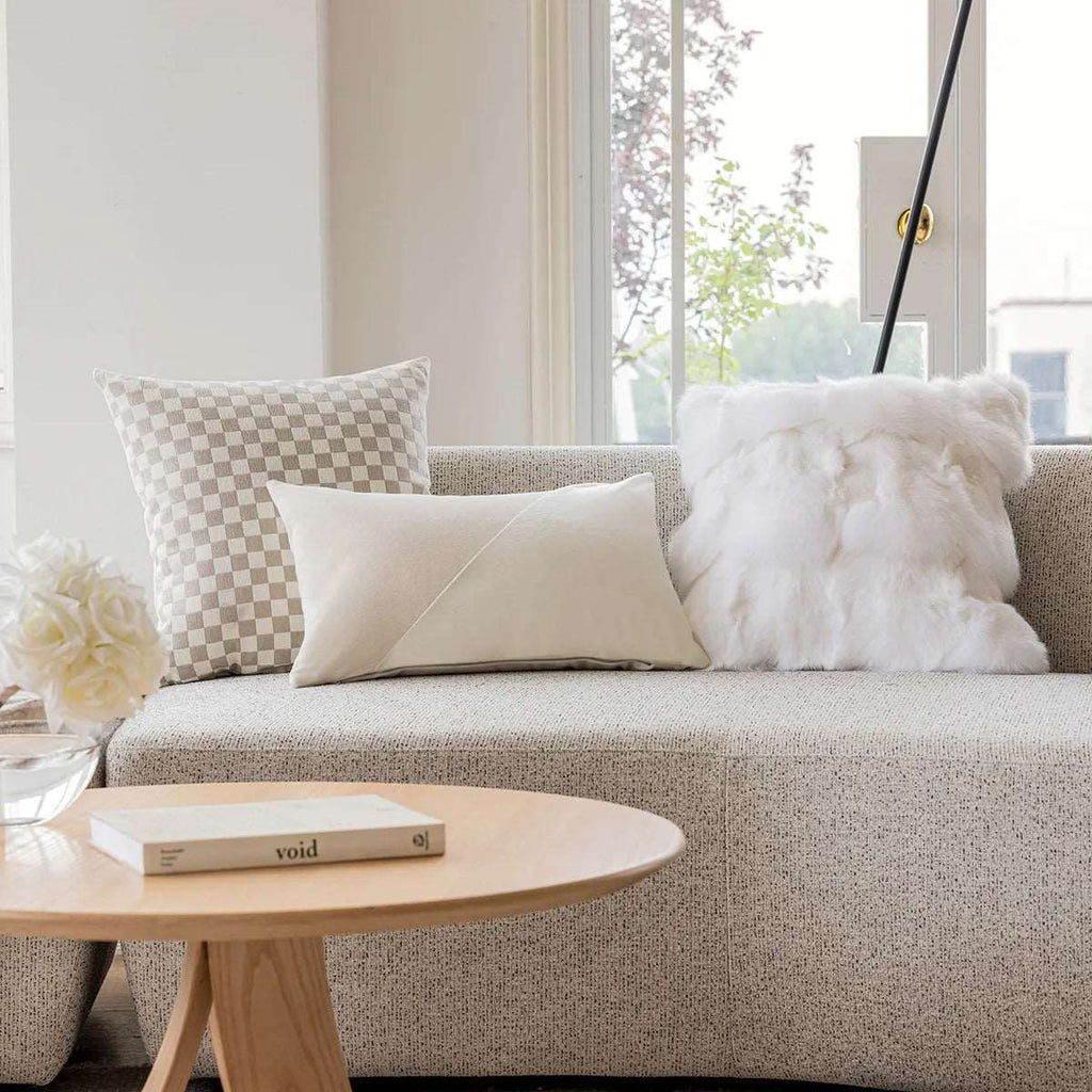 Elegant Checkered Decorative Cushion for Timeless Interiors-Cushions-Unique Casa-Unique Casa