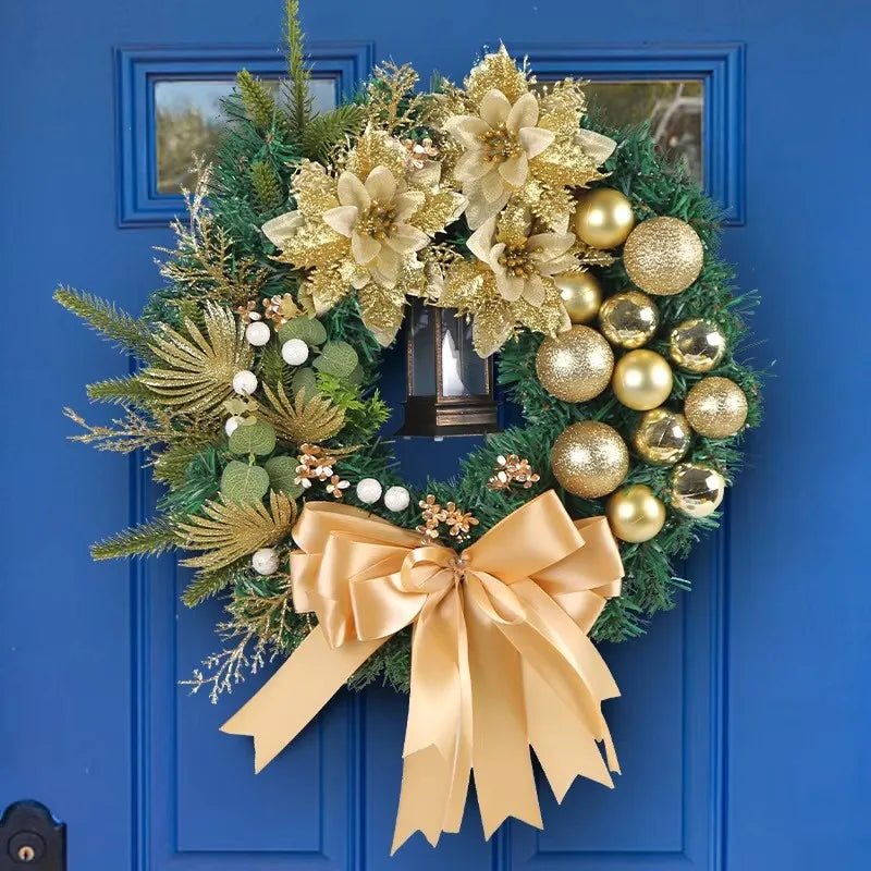 Elegant Christmas Door Wreath – Sacred-Inspired Holiday Garland Decor 1
