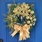 Elegant Christmas Door Wreath – Sacred-Inspired Holiday Garland Decor 1