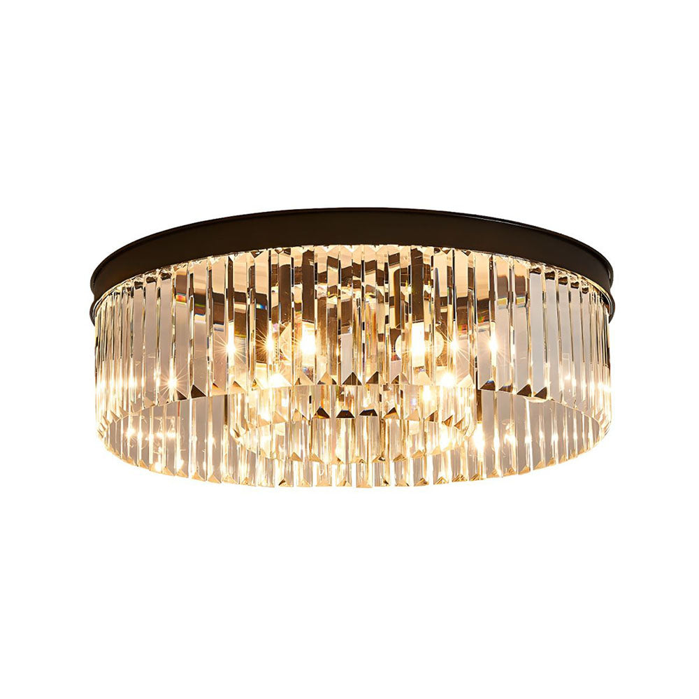 Elegant Crystal Flush Mount Ceiling Light Fixture – Modern Décor for Living Spaces 4