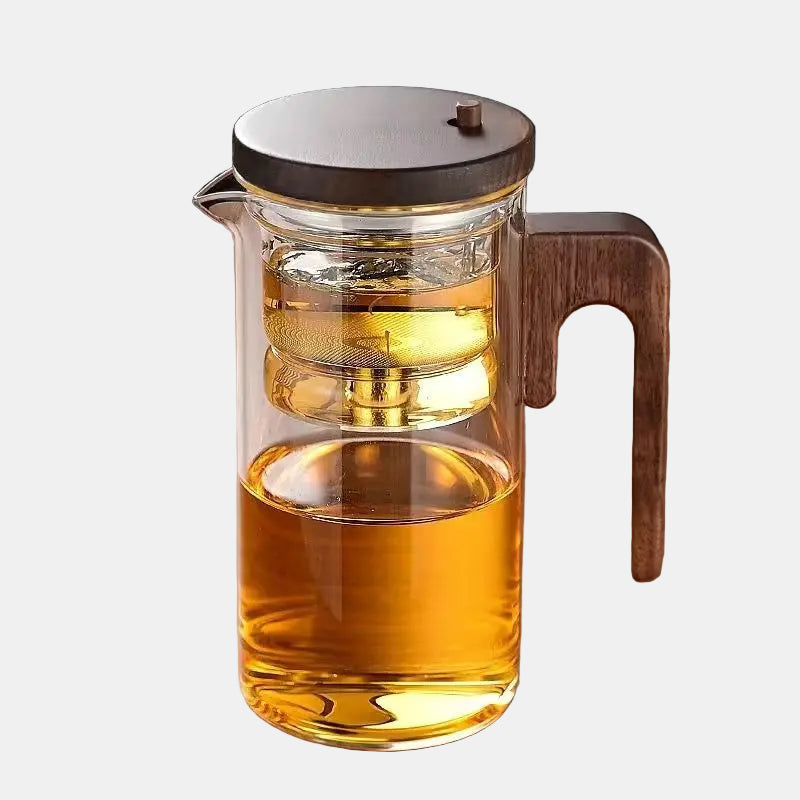 Elegant Glass Teapot with Infuser – Heat Resistant for Hot and Cold Tea 0