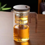 Elegant Glass Teapot with Infuser – Heat Resistant for Hot and Cold Tea 3