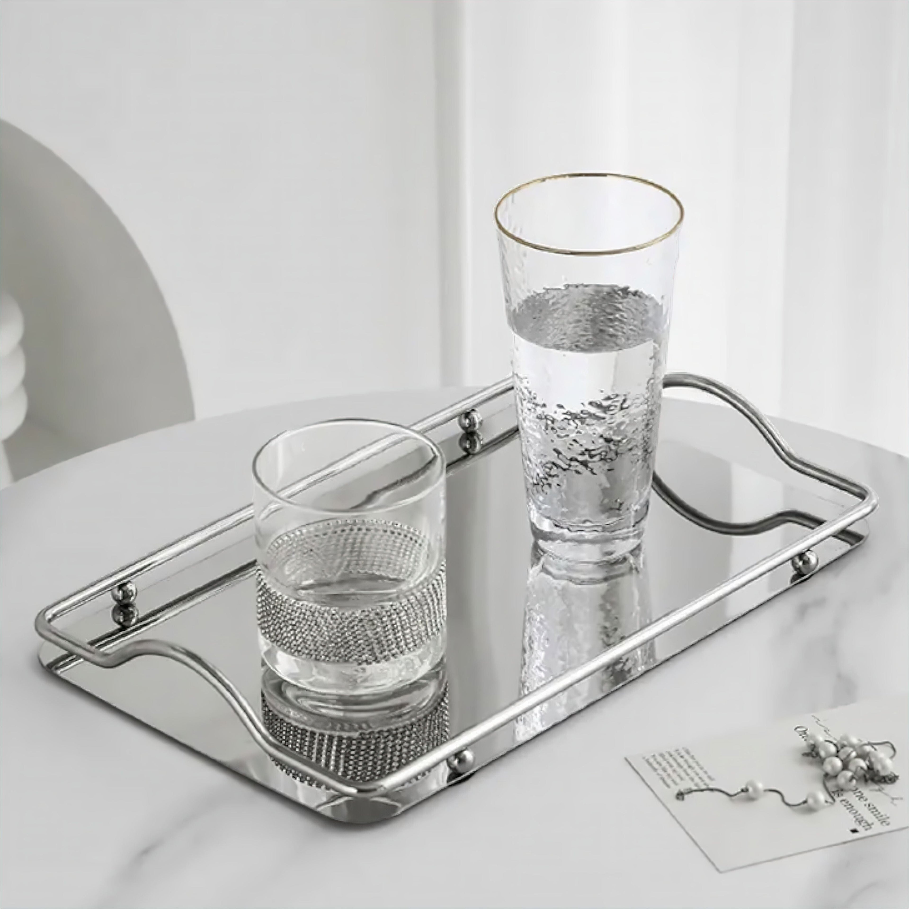 Elegant Metal Serving Tray – Modern Serveware for Home Organization 3