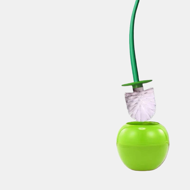 Elegant Nordic Cherry Toilet Brush Set with Stylish Holder for Bathroom 2