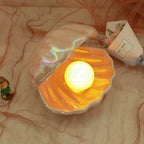 Elegant Pearl Night Light – Chic Ceramic Table Lamp for Bedroom Decor 7