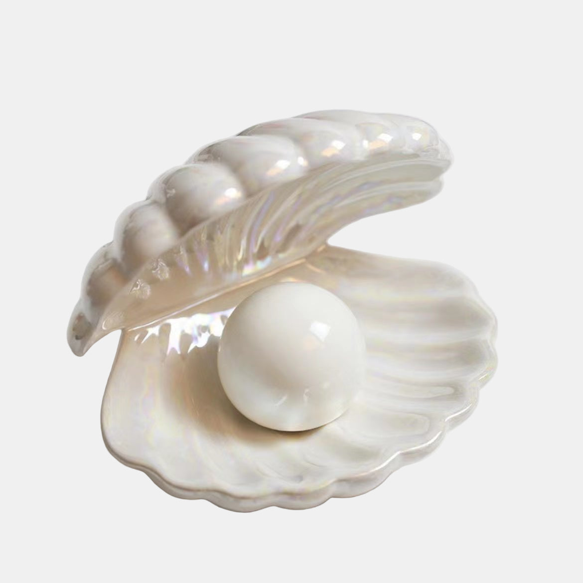 Elegant Pearl Night Light – Chic Ceramic Table Lamp for Bedroom Decor 6