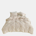 Elegant Ruffle Flower Bedding Set – Cozy Duvet Covers for Bedrooms 0