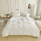 Elegant Ruffle Flower Bedding Set – Cozy Duvet Covers for Bedrooms 1