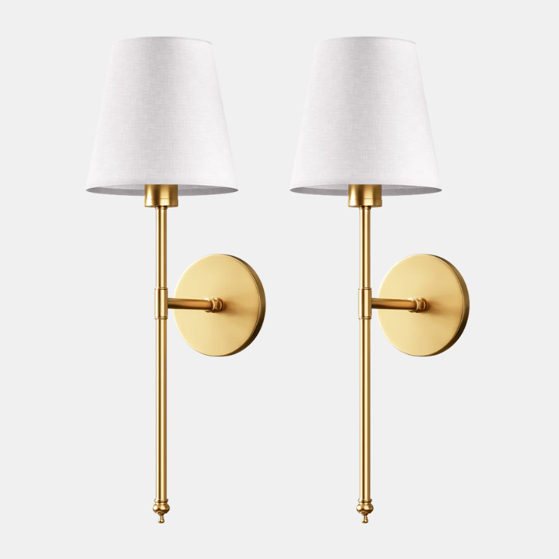 Elegant Wireless Wall Light – Stylish Wall Lamps for Home (Set of 2)-Lighting-Unique Casa-Gold-Unique Casa