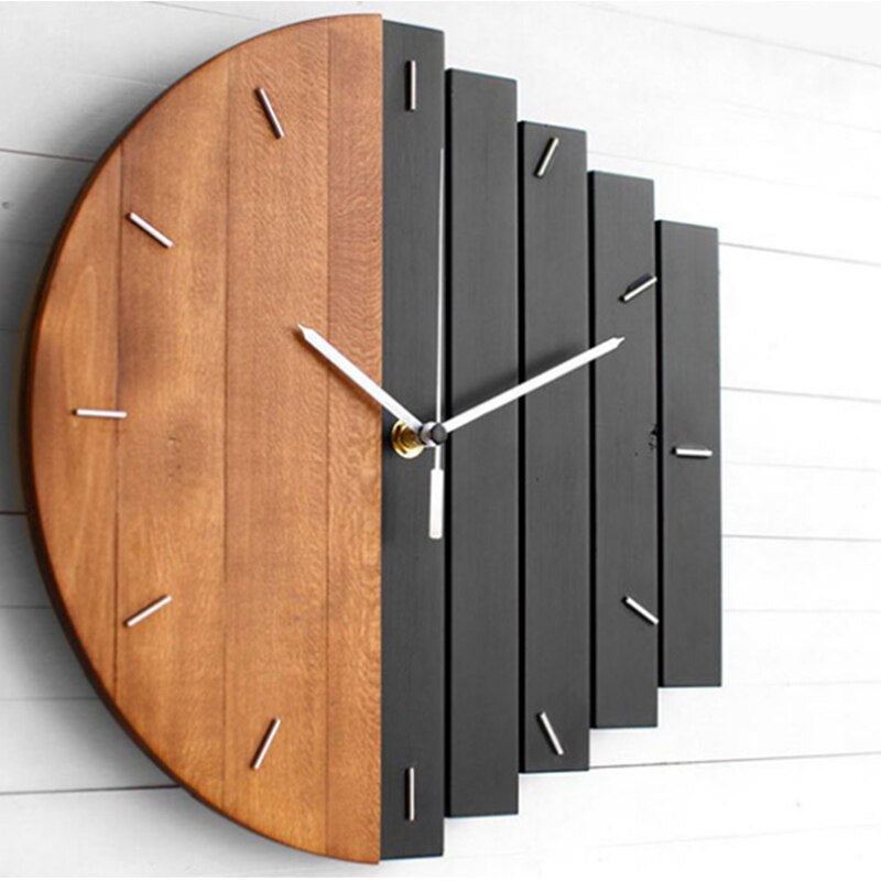 Elegant Wooden Wall Clock Decor – Rustic Design for Home or Office 1
