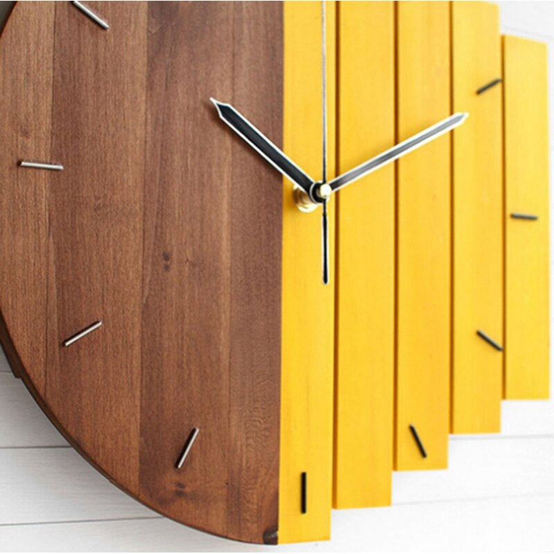Elegant Wooden Wall Clock Decor – Rustic Design for Home or Office 2
