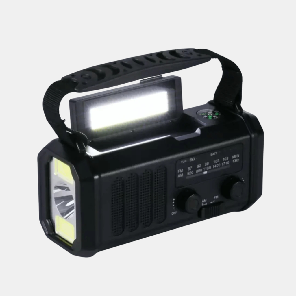 Emergency Radio – Solar, Hand Crank & Power Bank for Ultimate Preparedness-Wind-Up Radio-Unique Casa-Unique Casa
