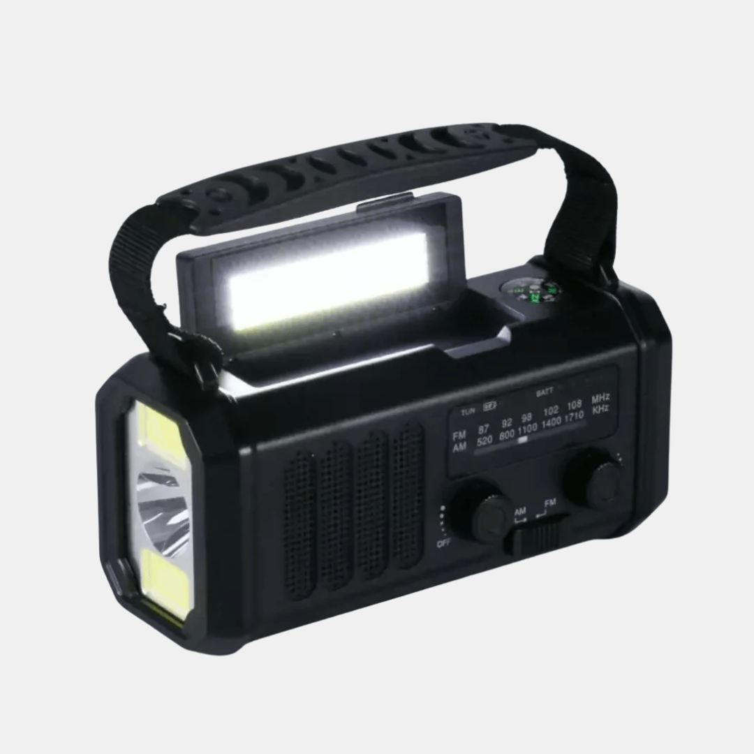 Emergency Radio – Solar, Hand Crank & Power Bank for Ultimate Preparedness-Wind-Up Radio-Unique Casa-Unique Casa