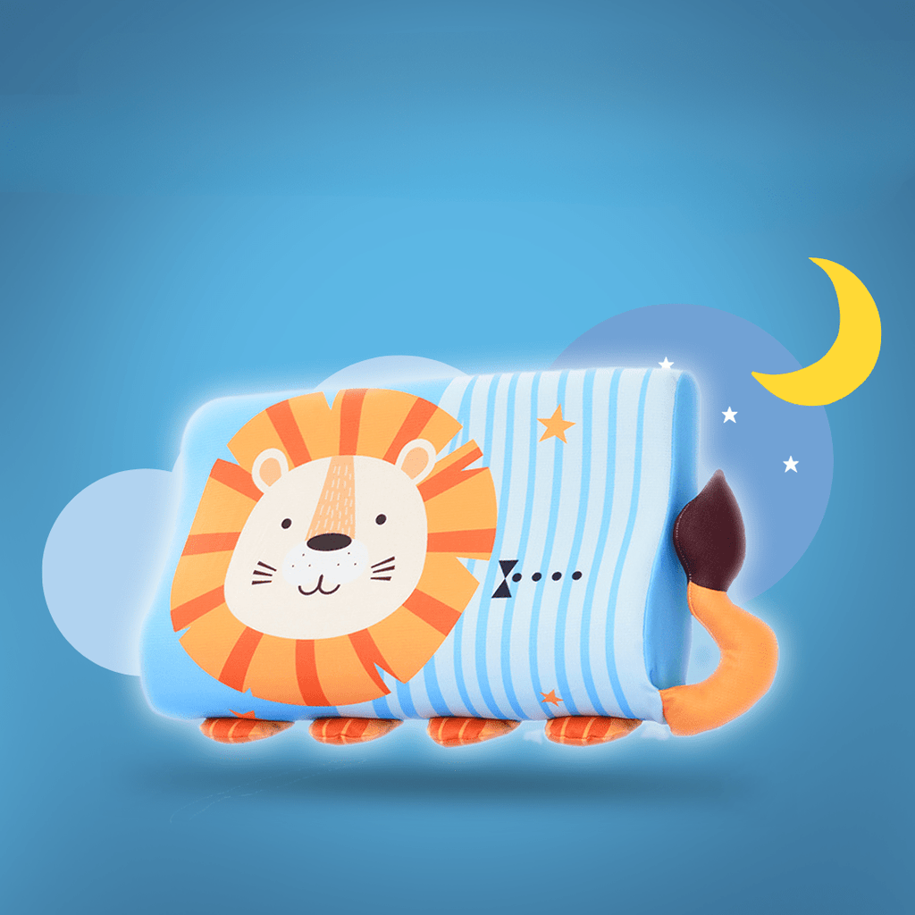 Ergonomic Kids Pillow - Breathable & Supportive for Restful Sleep-Baby & Children-Unique Casa-Lion-Unique Casa