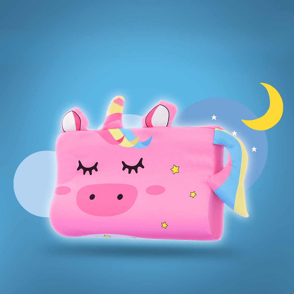 Ergonomic Kids Pillow - Breathable & Supportive for Restful Sleep-Baby & Children-Unique Casa-Pig-Unique Casa
