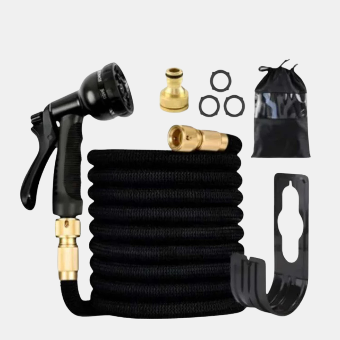 Expandable Garden Hose – Tangle-Free, Kink-Resistant, and Built to Last-Garden Hose-Unique Casa-Black-Unique Casa