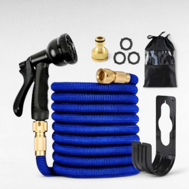 Expandable Garden Hose – Tangle-Free, Kink-Resistant, and Built to Last-Garden Hose-Unique Casa-Blue-Unique Casa