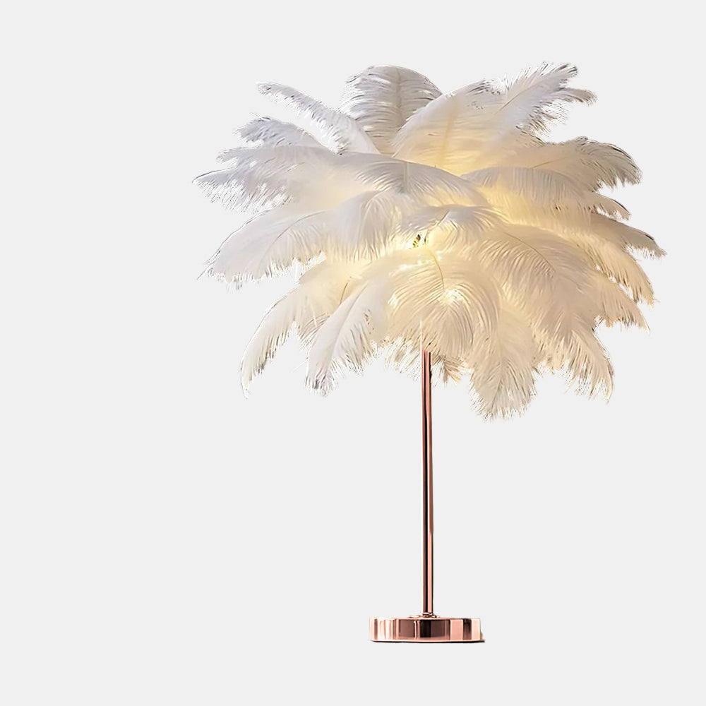 Feather Palm Tree Lamp – Elegant Remote-Controlled Table Lamp for Home Decor 0