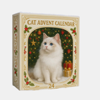 Feline Festivities – Cat Lovers’ Advent Calendar with 24 Handcrafted Figurines-Christmas Decorations-Unique Casa-Beige-Unique Casa