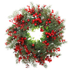 Festive Christmas Wreath with Red Berries – Holiday Door Decor for Home 1