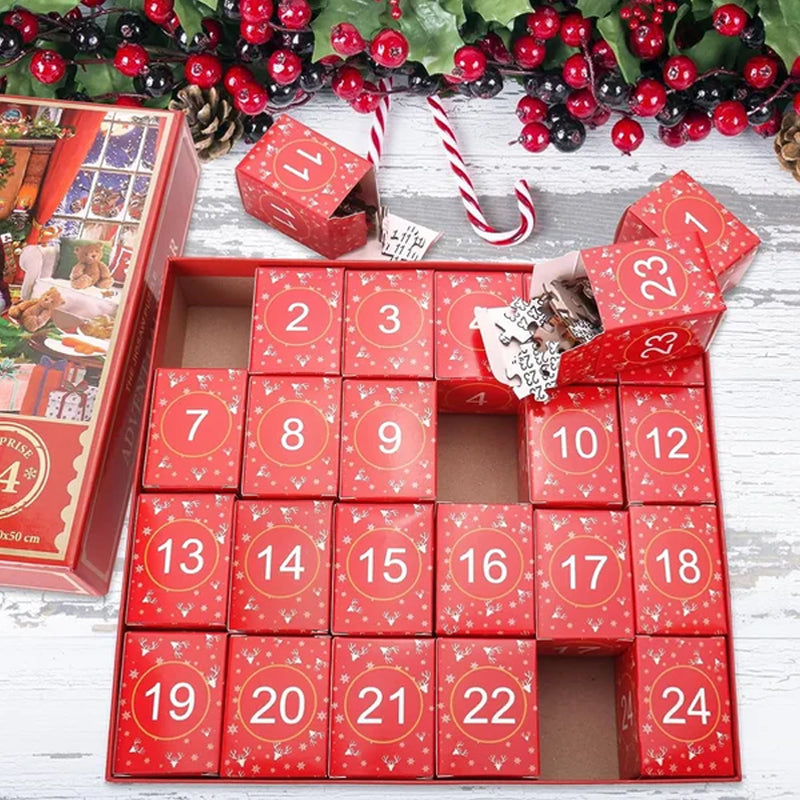 Festive Puzzle Countdown – 1000-Piece Christmas Advent Calendar-Advent Calendars-Unique Casa-Unique Casa