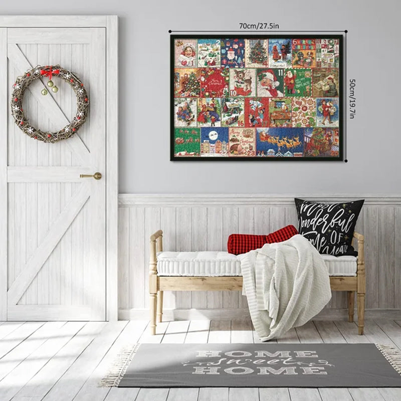 Festive Puzzle Countdown – 1000-Piece Christmas Advent Calendar-Advent Calendars-Unique Casa-Unique Casa