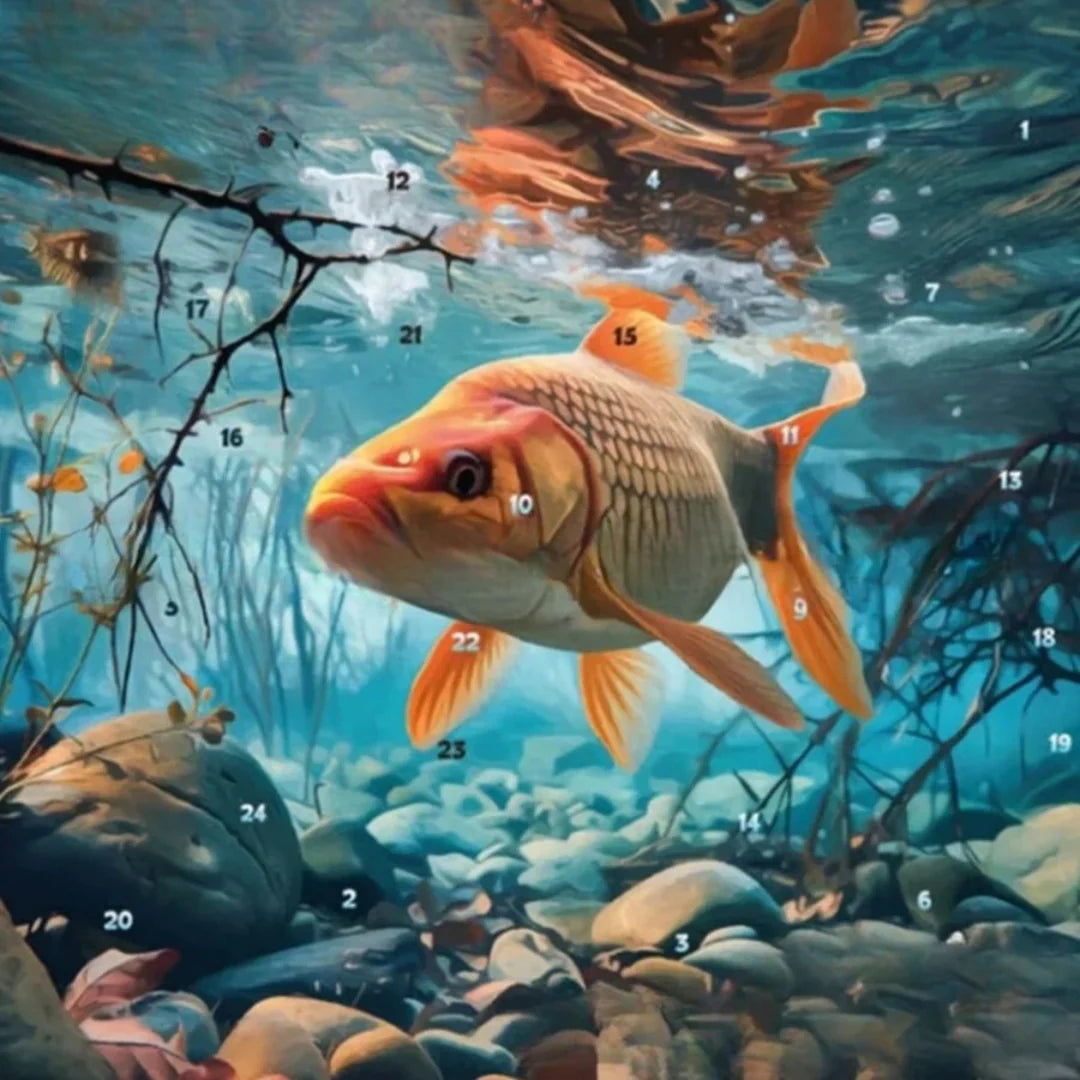 Fishing Advent Calendar – 24 Fishing Surprises for a Festive Countdown-Advent Calendars-Unique Casa-Carp Fishing Hook Blindbox-Unique Casa