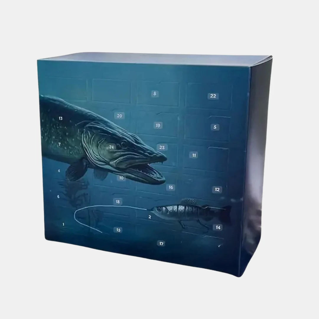 Fishing Advent Calendar – 24 Fishing Surprises for a Festive Countdown-Advent Calendars-Unique Casa-Parker Fish Hook Blind Box-Unique Casa