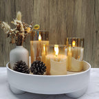 Flameless LED Candle Set - 3-Piece Battery Operated Decorative Lighting 4