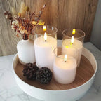 Flameless LED Candle Set - 3-Piece Battery Operated Decorative Lighting 1