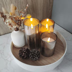 Flameless LED Candle Set - 3-Piece Battery Operated Decorative Lighting 2