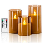 Flameless LED Candles Set – Realistic Warm White Battery Operated Lights 4