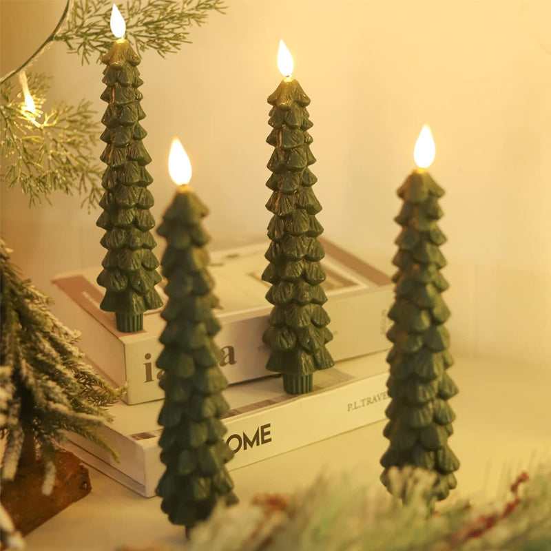 Flameless LED Christmas Tree Candles – Safe Decorative Lights for Holidays 1