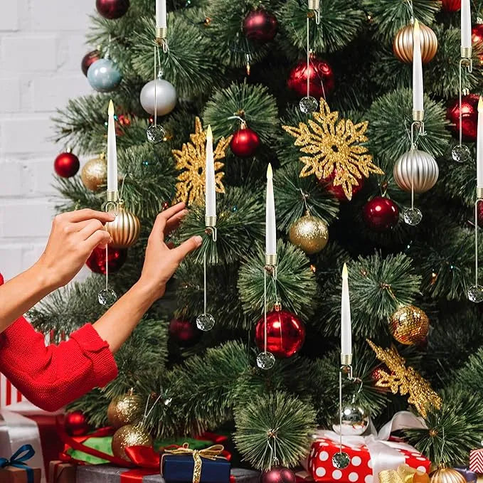 Flameless LED Christmas Tree Candles with Remote Control – Safe Holiday Lighting 1
