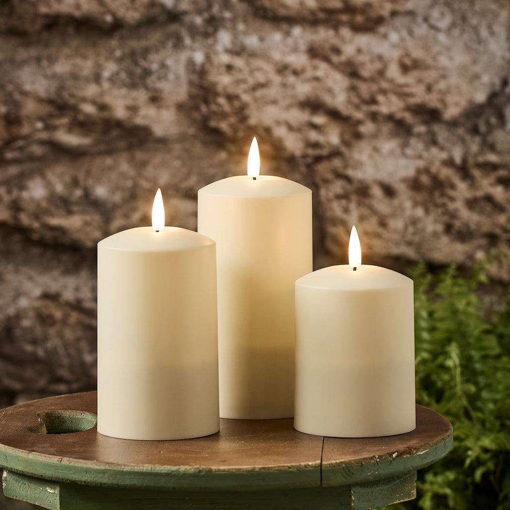 Flameless LED Pillar Candles Set – Remote Control Battery Operated Decor 3