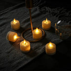 Flameless LED Tealight Candles - Safe Battery Operated Lights for Events 1
