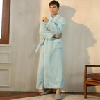 Flannel Bathrobe for Men and Women – Cozy Unisex Dressing Gown for Home 6