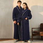 Flannel Bathrobe for Men and Women – Cozy Unisex Dressing Gown for Home 1