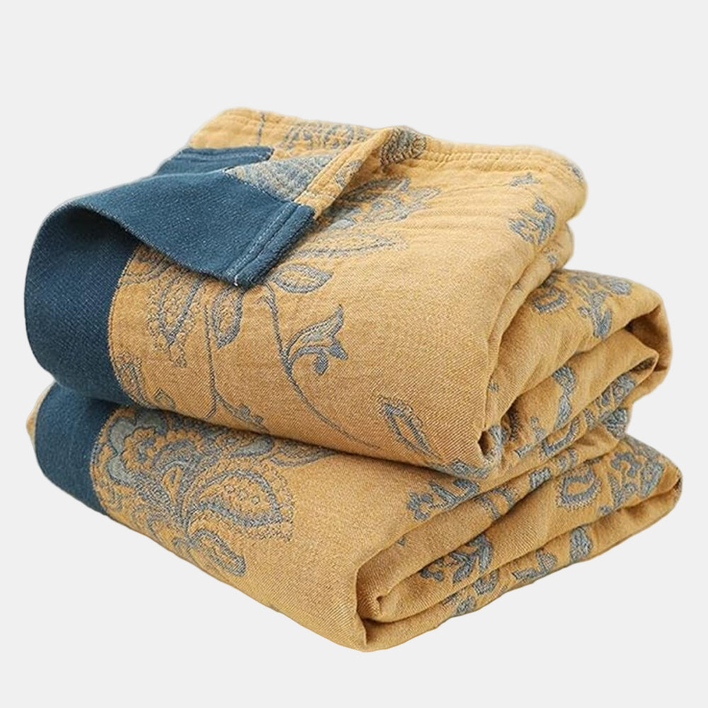 Floral Pattern Throw Blanket – Lightweight Cotton Blanket for Year-Round Use 8