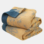 Floral Pattern Throw Blanket – Lightweight Cotton Blanket for Year-Round Use 8